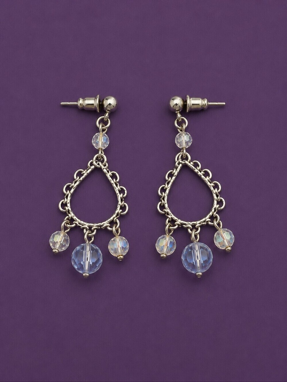 3/$30 Dainty Lace Teardrop Dangle Post Earrings